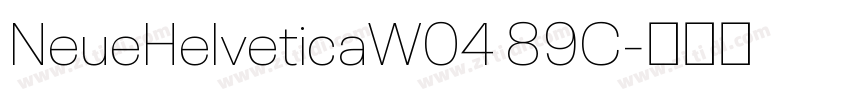 NeueHelveticaW04 89C字体转换